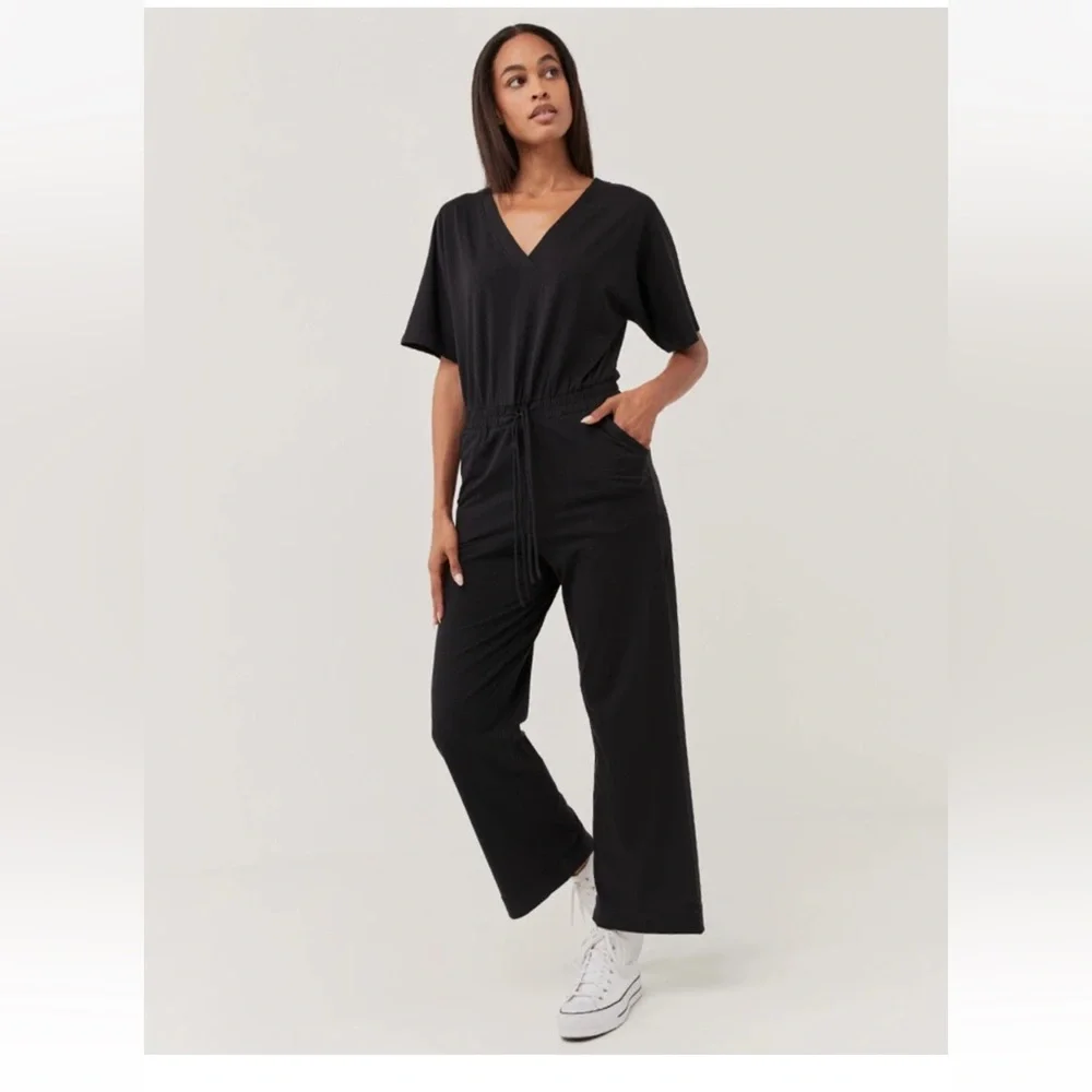 Pact Charlie Jumpsuit Black Sz Medium - Picture 4 of 16